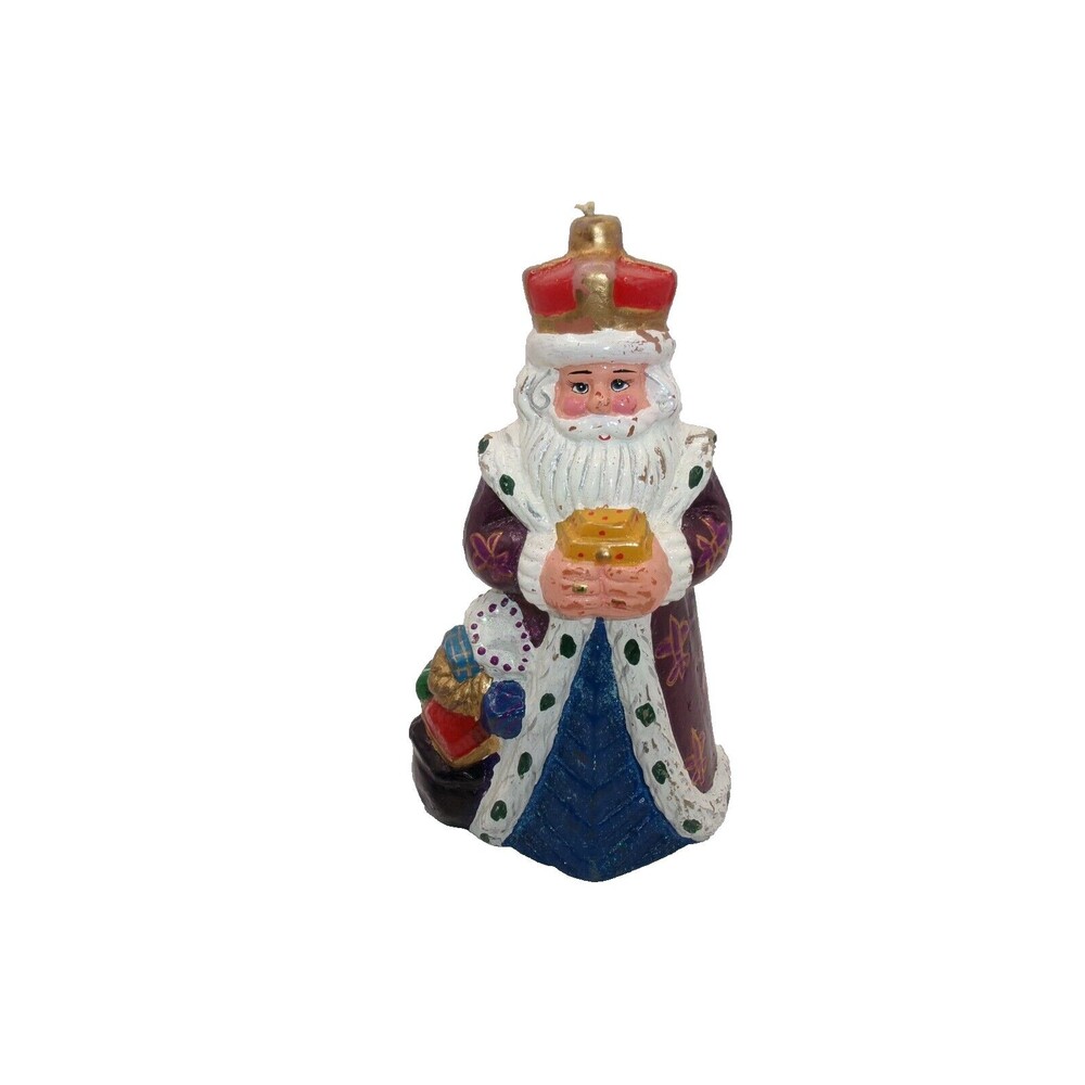 Christopher Radko Santa Candle King of Christmas Painted Wax Unlit 7.5 in tall